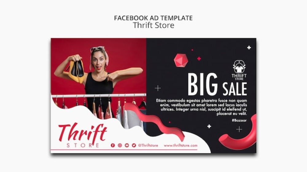 舊貨店廣告模板設計 傳遞價值與情懷的巧妙結合